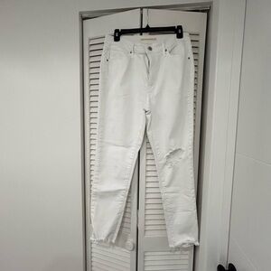 721 Levi's White High Rise Skinny Ankle Pants